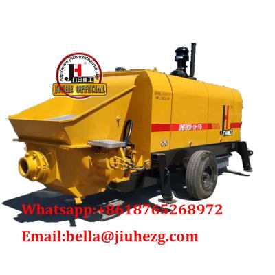 China Diesel And Electric Power Type Tow Behind Trailer Stationary Station Concrete Pump Schwing Stetter Concrete Pumps for sale