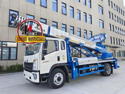 China High-Altitude Operation JIUHE 45m Telescopic Ladder Truck Lift New Aerial Work Vehicle Telescopic Ladder Truck for sale