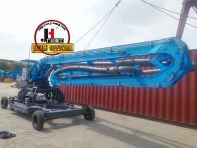 China JIUHE 13m 15m 17m 21mMobile Hydraulic Concrete Placing Boom Spider Concrete Placing Boom Concrete Distributor In Vietnam for sale