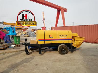 China HBT50 Mobile Electric Concrete Stationary Pumps Hydraulic Pump Solenoid Group Tow Behind Pump Trailer Concrete Pump for sale