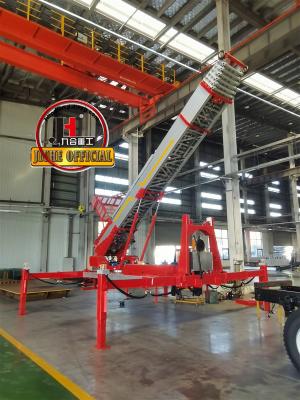 China 45m Upper Aerial Ladder Truck With Separate Gasoline Engine Power Hydraulic Boom Lift Aerial Manlift Work PlatformTruck for sale