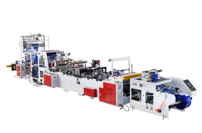China Rewinding Tissue Fully Automatic Biodegradable Bag Making Machine With Gusset for sale