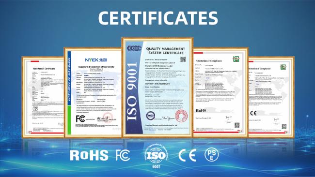 XTAR global certifications and quality standards