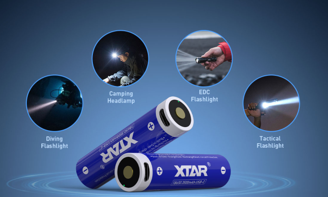 XTAR 18650 3500mAh USB-C Rechargeable Battery