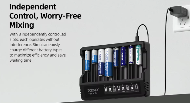 XTAR MX8 Smart Battery Charger product image