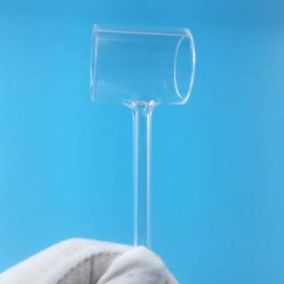 China Wholesale Clear Quartz Glass Tee Pipe for sale