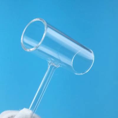 China Wholesale Clear Quartz Glass Tee Pipe for sale
