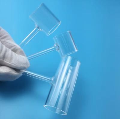 China Wholesale Clear Quartz Glass Tee Pipe for sale