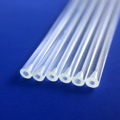 China High Purity Quartz Capillary Tube High Temperature Resistant Circular Horn Mouth for sale