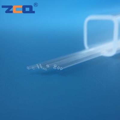 Chine Tube capillaire de quartz fondu par rectangle haut stabilité thermique élevée de 2mm à vendre