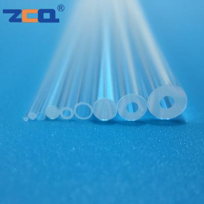 China High Precision Quartz Glass Capillaries 1-11mm Quartz Sleeve For UV Lamp for sale