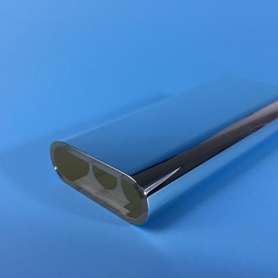 China Single Hole Quartz Glass Cavity Silver Plated Surface Quartz Flow Tube for sale