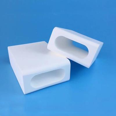 China Length 115mm Ceramic Protective Sleeve For Elliptic Hole Quartz Flow Tube for sale