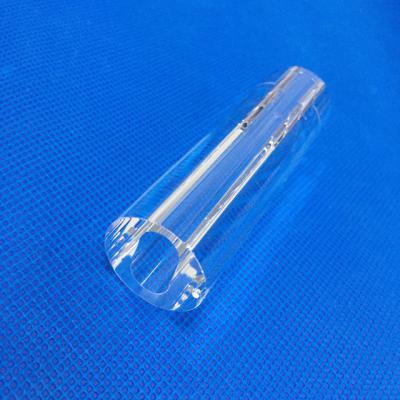 China Quartz Glass Laser Spare Parts Customize High Purity Quartz Flow Tube for sale