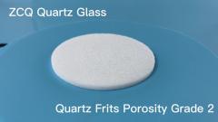 Poröser Quarz Frits Porosity Grade 2 40 bis 100 Mikrometer benutzt in der vorbereitenden Filtration und in der Gasreinigung
