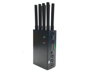China Eight Antennas Portable GSM Jammer With 2 Hours Working Time , Customized Signals for sale