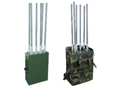 China Outdoor Manpack Drone Signal Jammer 6 Bands / Professional Drone Frequency Jammer for sale