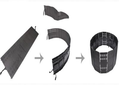 Chine Écran de visualisation extérieur mol flexible de rideau en P10 LED avec des formes anormales à vendre