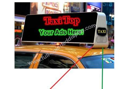 China Long Time Warranty LED Taxi Sign  With Usb Wifi 3G 600Hz~2000Hz for sale