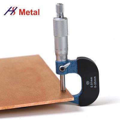 China 0.4mm placa de tungsteno de cobre hecha a medida placa de chapa de tungsteno puro en venta