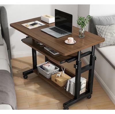 China Height Adjustable Italian Column Wooden Coffee Table for Home Office Standing for sale