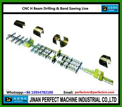 China CNC H Beam Drilling and Cutting Line for sale