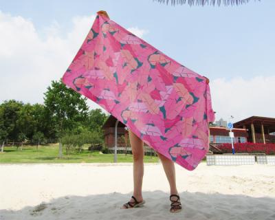 Китай Легкое микроволоконное полотенце для пляжа с цифровой печатью / переносной печатью продается