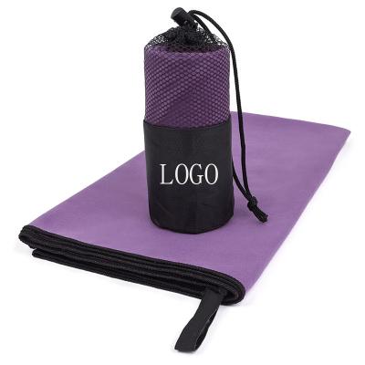 China Quick Drying Microfiber Suede Sports Towel With Custom Logo for sale