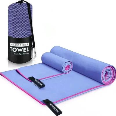 China Antimicrobial Quick Dry Microfiber Custom Gym Sports Towel Rectangle Shape for sale