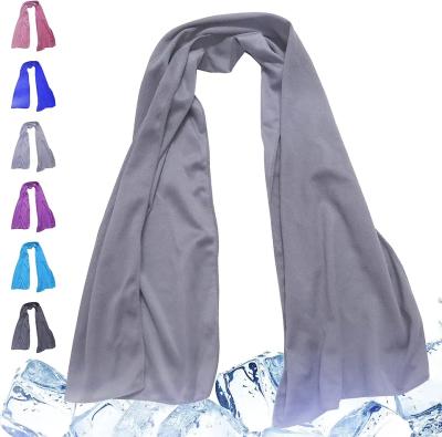 China Long Lasting Plain Microfiber Cooling Towel 160gsm Hand Wash Only Stay Cool Anywhere for sale