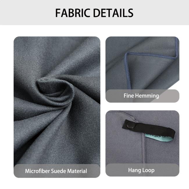 Microfiber Sports Towel product image showing various colors and styles