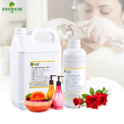 China Free Sample Rose Fragrance Oil Raw Material For Shampoo Body Wash Making for sale