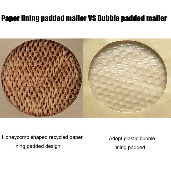 Fully Biodegradable&Compostable Envelope Honeycomb Paper lining Padded Mailer