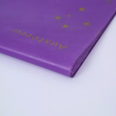 China oro de 50 de los x 70cm que sella el logotipo modificado para requisitos particulares amistoso de Eco del papel seda del embalaje de lujo en venta
