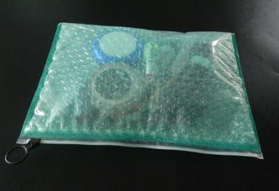 China Strong Adhesive Clear Plastic Zipper Bubble Bags With Copperplate Printing for sale