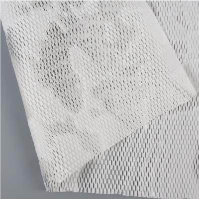 Chine Papier d'emballage 50cm*100m de nid d'abeilles blanc recyclable à vendre