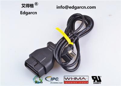 China Kits de arnés de cableado automotriz de 16 clavijas, cable de diagnóstico de cobre en venta