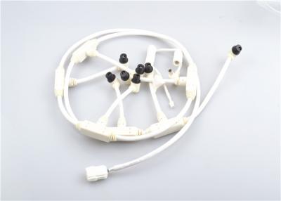 China Cabo branco da injeção das cablagens eletrônicas feitas sob encomenda para conectores conduzidos à venda