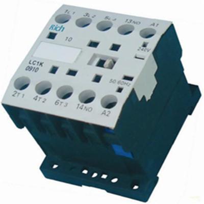 China LC1-K Motor Control 6A Current Rail Contactor Mini Electrical Contactor Switch 24v en venta