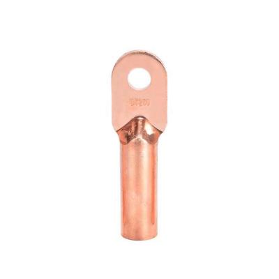 China DT Copper Cable Terminal Lug For Wire Termination Copper Pickling Lug Tube Cable Crimp Connectors for sale
