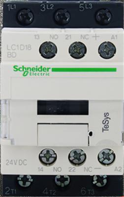 China Contactor eléctrico de CC Schneider LC1-D18BD Interruptor TeSys 24 V DC Bobina contactor de motor en venta