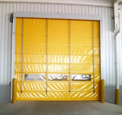 China PVC Curtain Door Pull Roller Shutter Rolling Gate Logistic Fast Speed 220V 1Phase for sale
