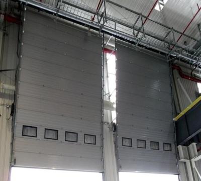 China Custom Color Insulated Sectional Garage Doors Commercial Overhead Door for sale