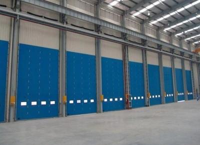 China Electric / Manual Insulated Sectional Doors Anti Breaking For Warehouse Remote control electric panel steel material for sale