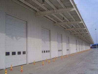 China Alta placa de acero de arriba seccional industrial sostenible de la capa doble de la puerta en venta