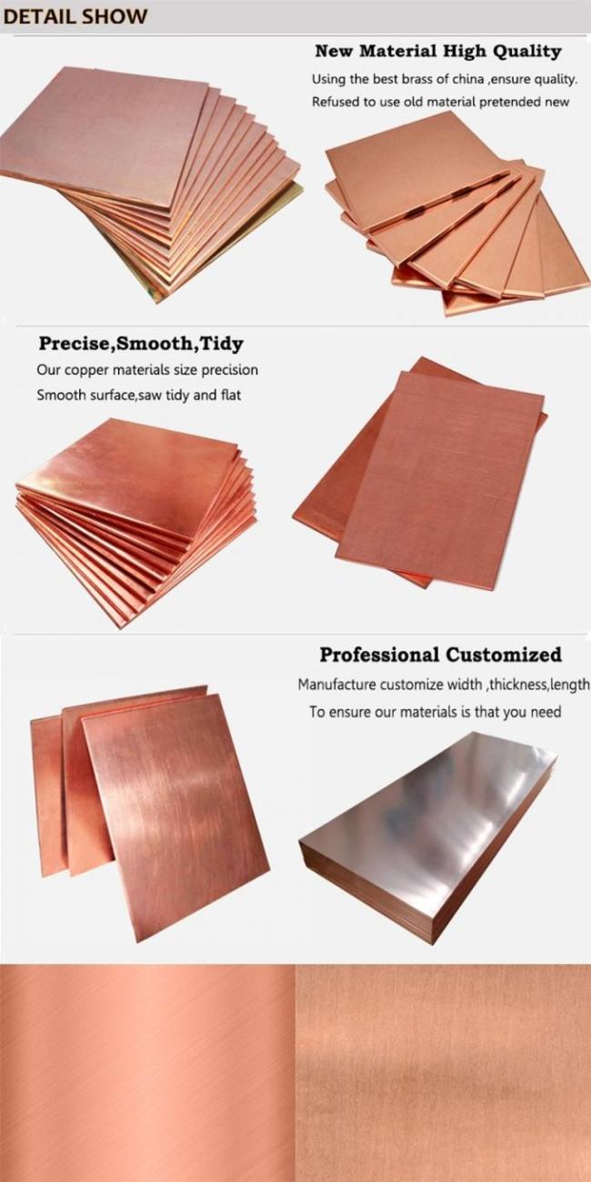 C110 C12200 C11000 Copper Sheet 2000 X 1000 500mm 600mm Cathode 3