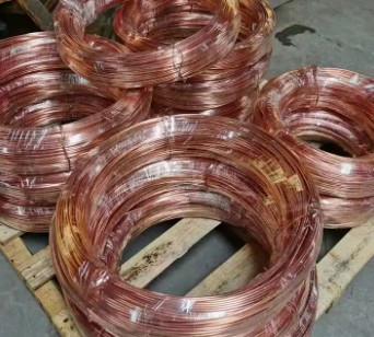 China Superficie brillante Solid Nudo alambre de cobre 0.1 mm 0.35 mm 0.45 mm 0.55 mm 0.65 mm en venta