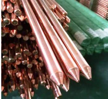 China C10100 c11000 c12000 c12200 8-16mm Earth Copper Rod high conductivity Electrical Copper Earth bars à venda