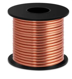 China Enamelled Solid Bare Copper Wire 5mm for Conductive for sale