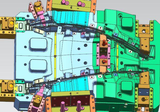 1.2344ESR Multi Cavity PA66 GF30 Plastic Injection Molding for Car Parts 0